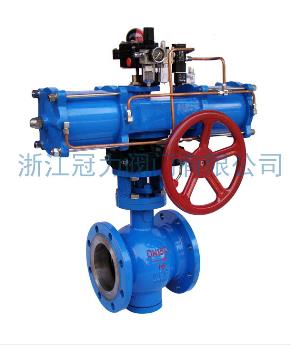 法蘭式V型球閥合流、分流、及流向自由的切換！